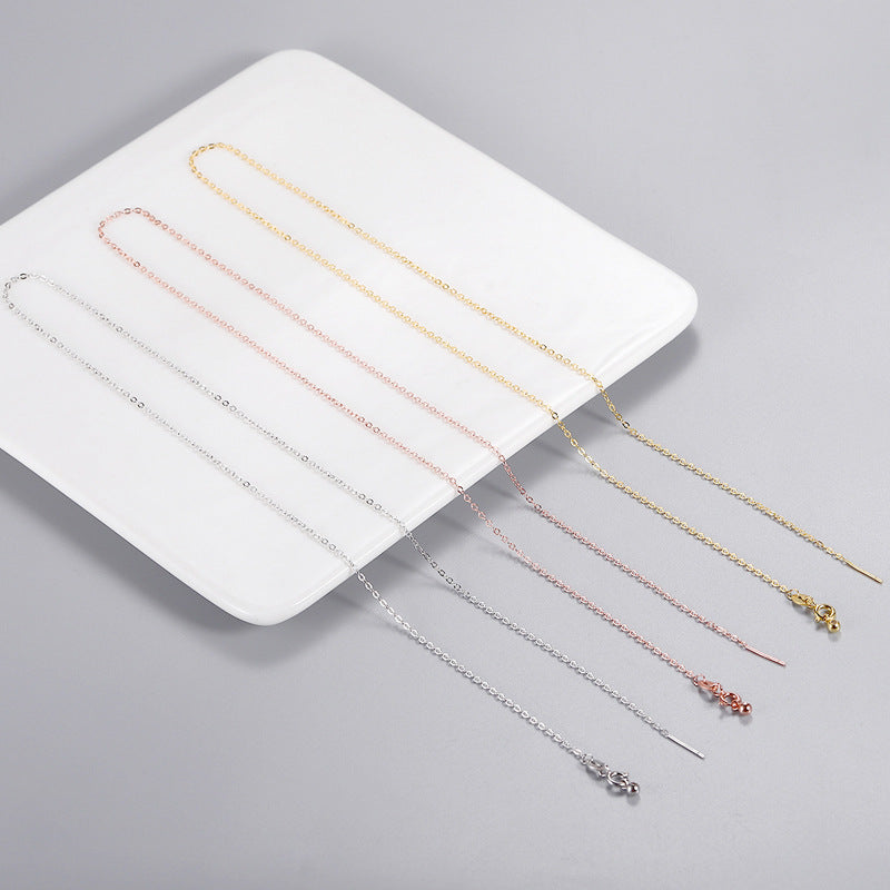 Silver Needle Beaded Necklace