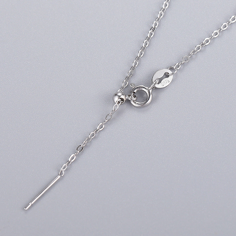 Silver Needle Beaded Necklace