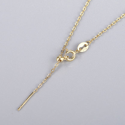 Silver Needle Beaded Necklace