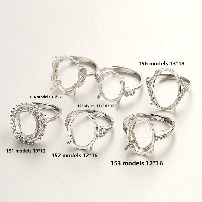 Silver Plated Floral Adjustable Ring