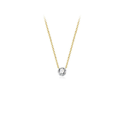 Silver Plated Gemstone Necklace with Extension Chain