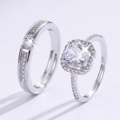 Silver-plated rings for both men and women
