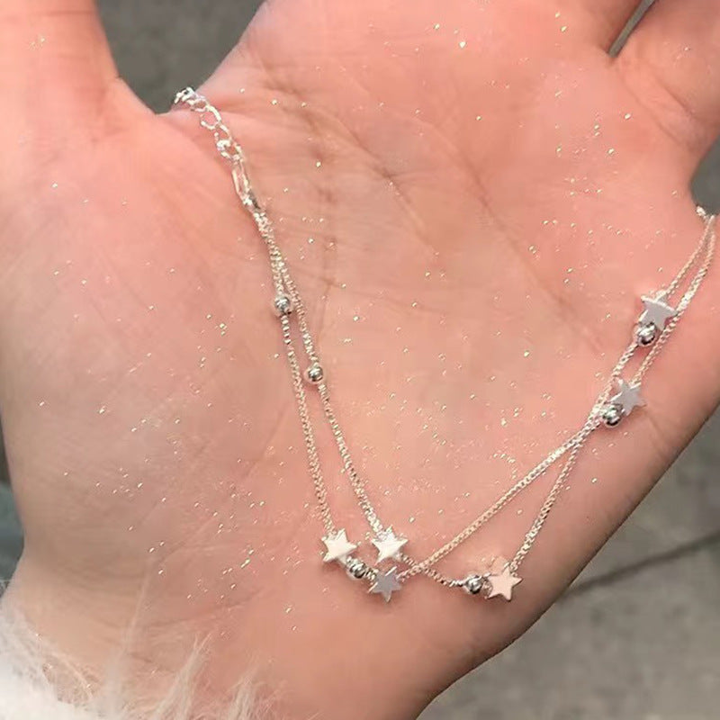 Silver Plated Star Charm Bracelet