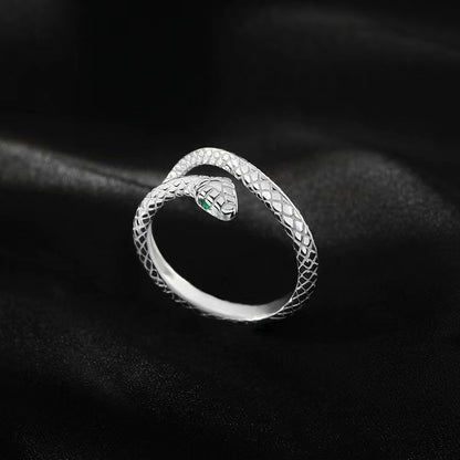 silver snake ring