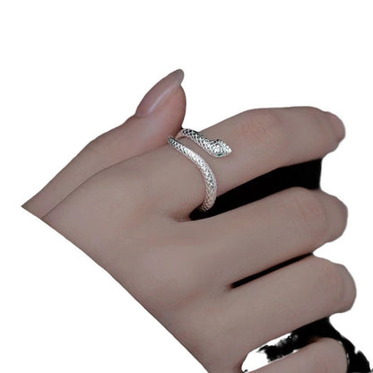 silver snake ring