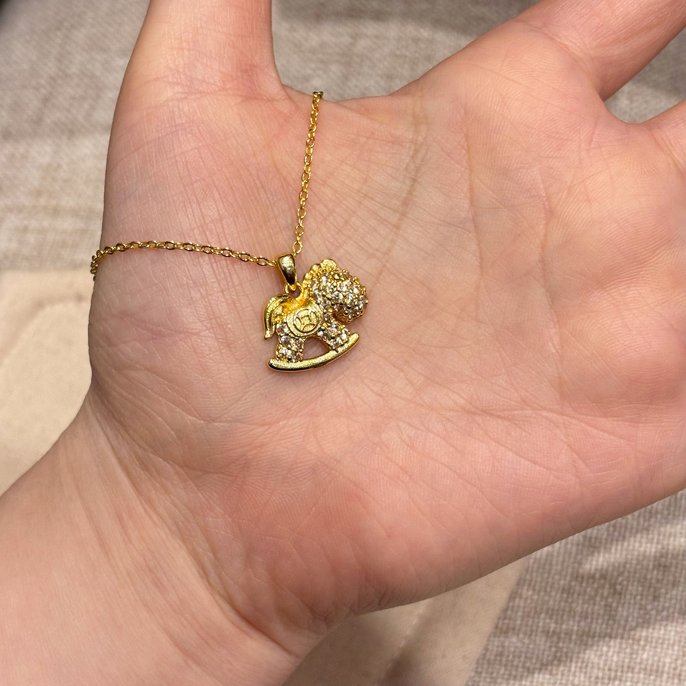 Silver Sparkling Diamond Meteor Necklace
