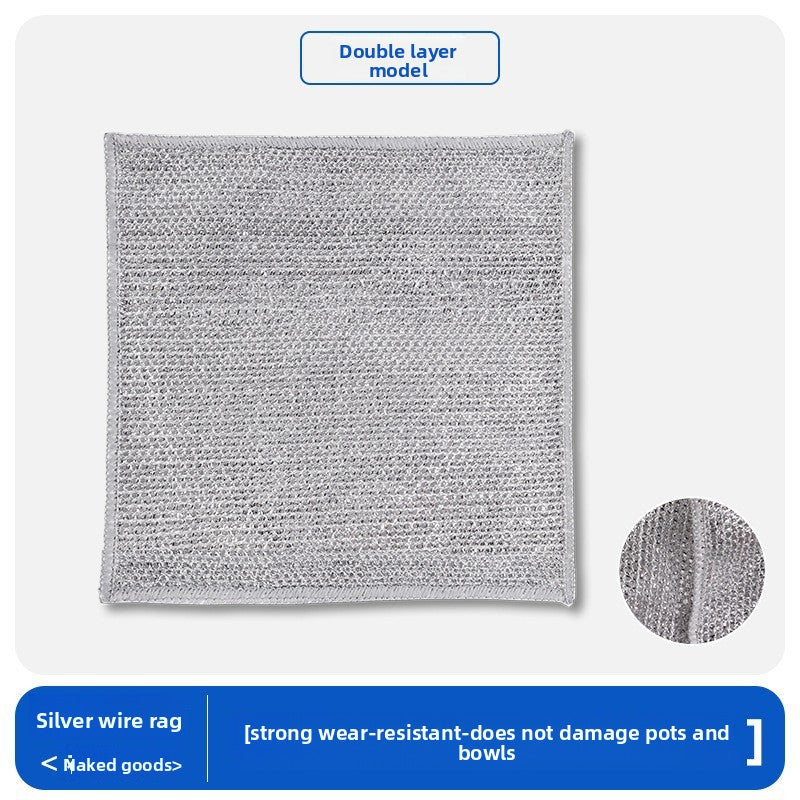 Silver thread dishcloth