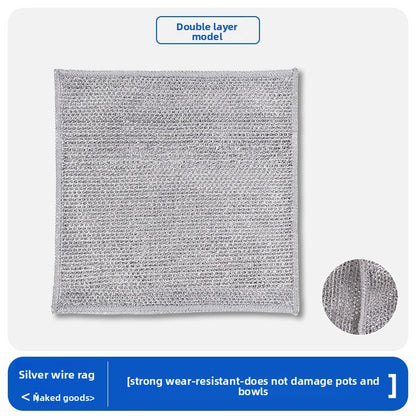 Silver thread dishcloth