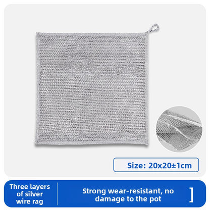 Silver thread dishcloth