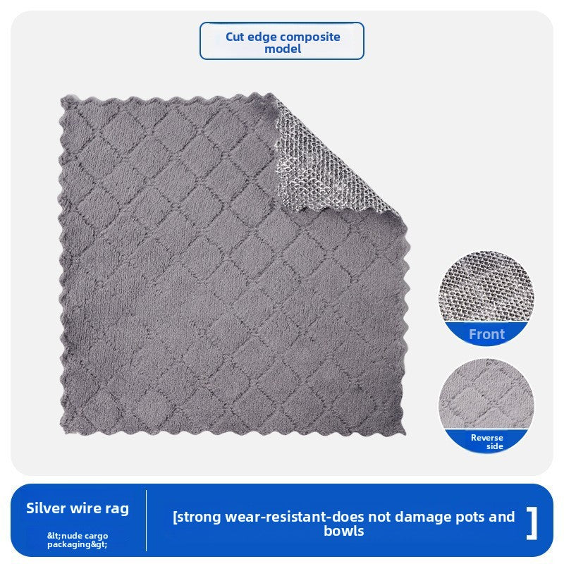 Silver thread dishcloth