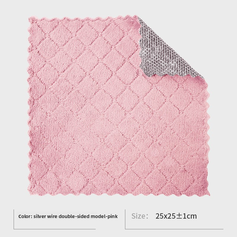 Silver thread dishcloth