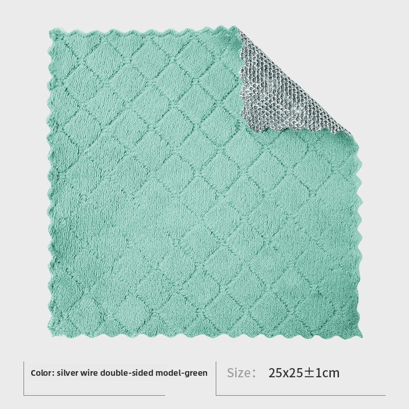 Silver thread dishcloth