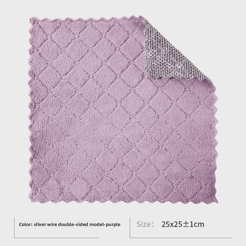 Silver thread dishcloth