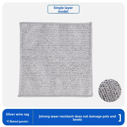 Silver thread dishcloth