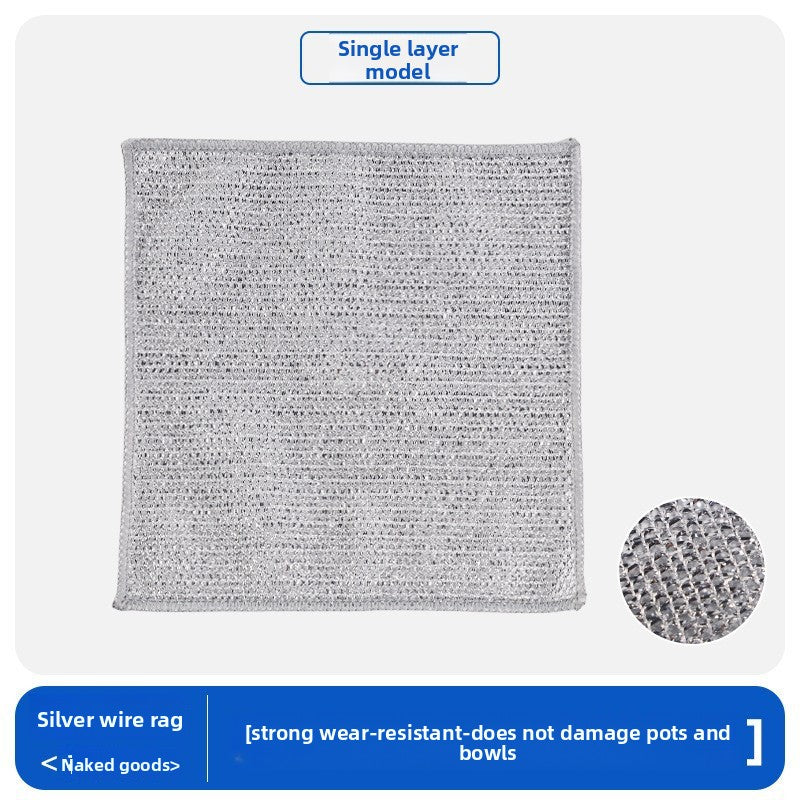 Silver thread dishcloth