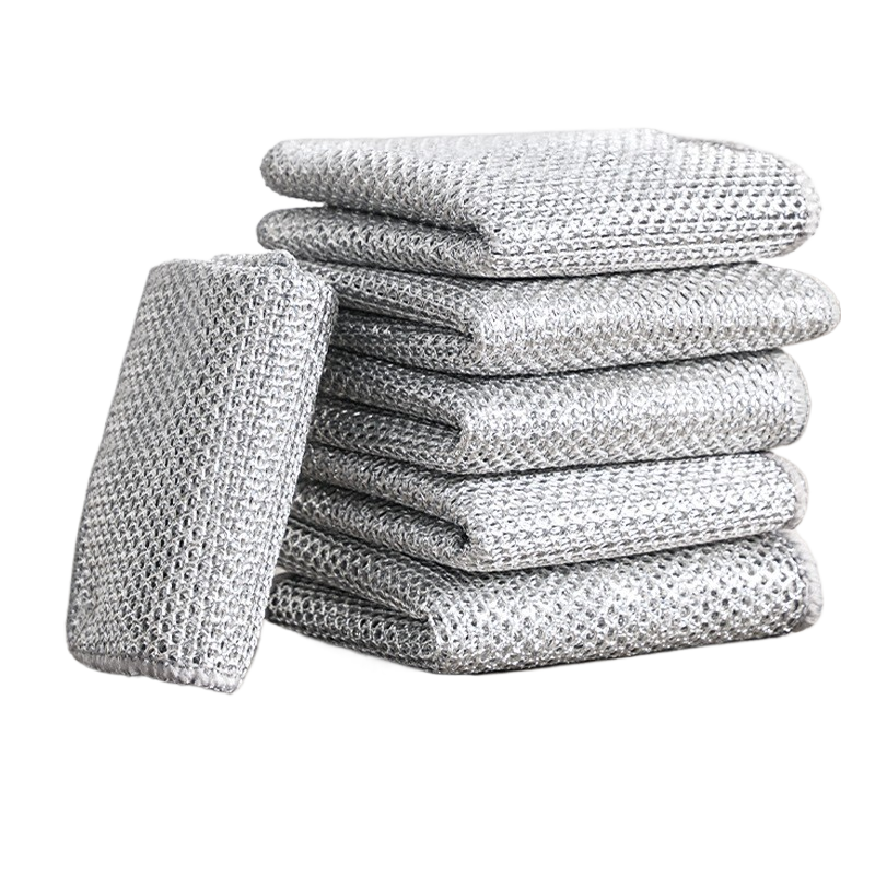 Silver-wire dishcloth