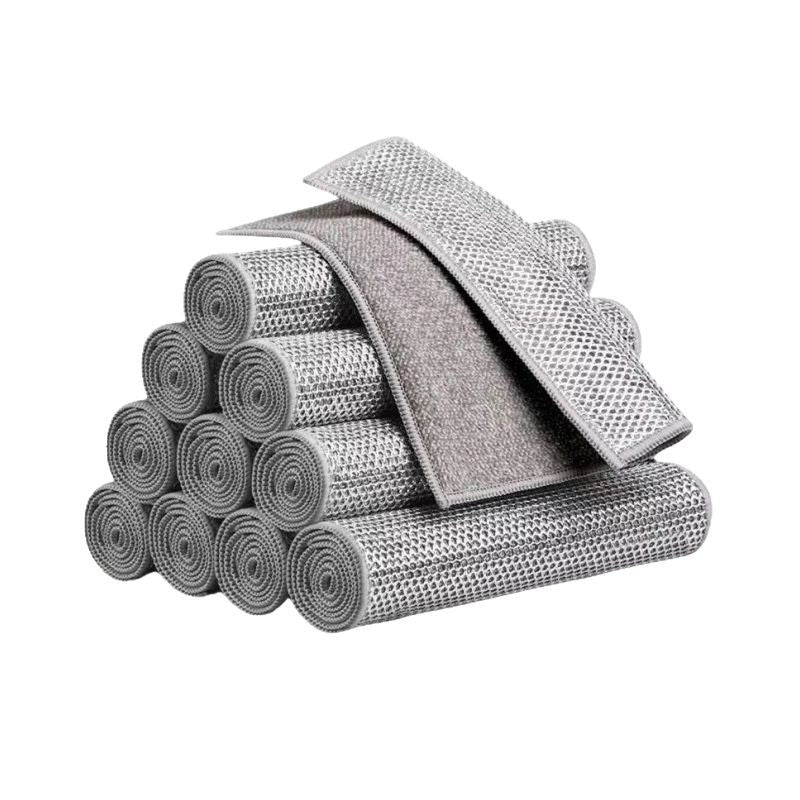 Silver wire dishwashing cloth