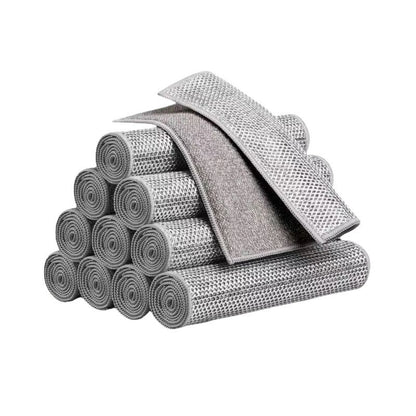 Silver wire dishwashing cloth