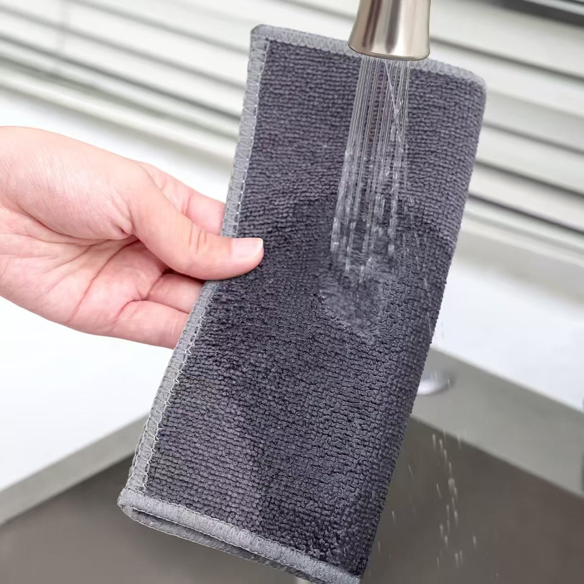 Silver wire dishwashing cloth