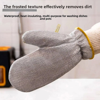 Silver wire gloves for dishwashing