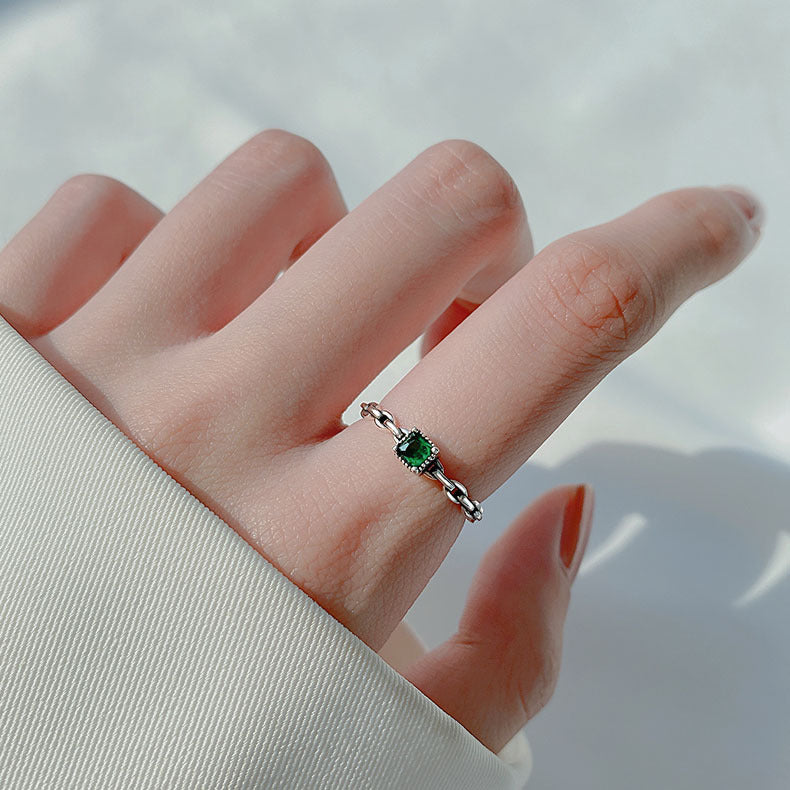 Silver Zircon Ring
