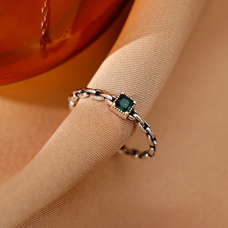 Silver Zircon Ring