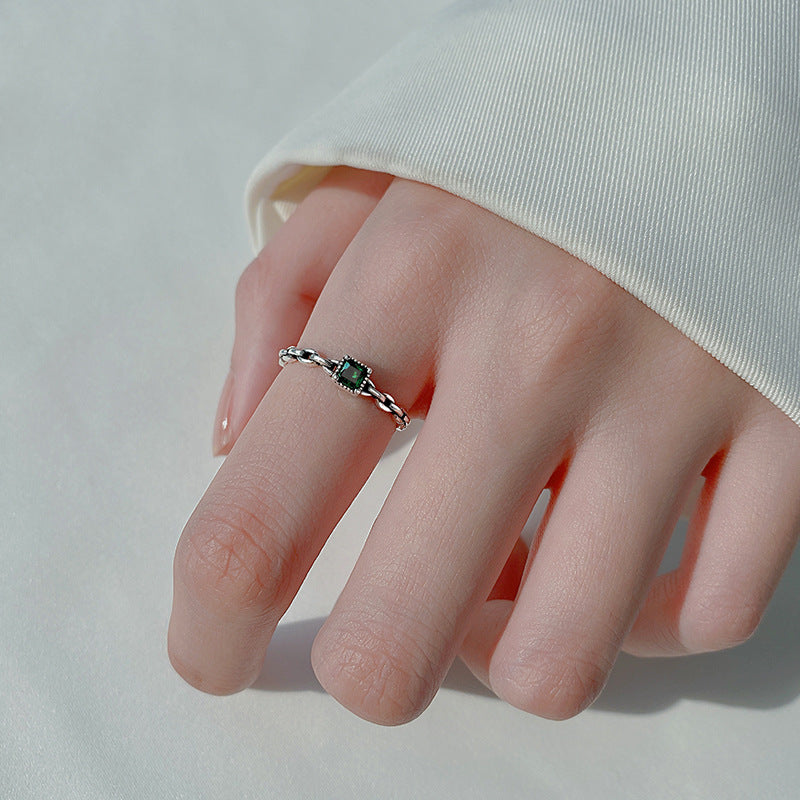 Silver Zircon Ring