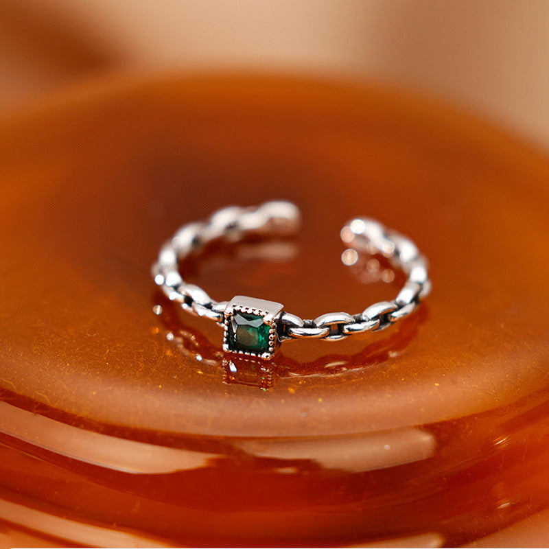 Silver Zircon Ring