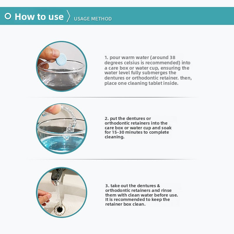 Simike Denture Cleaning Tablets