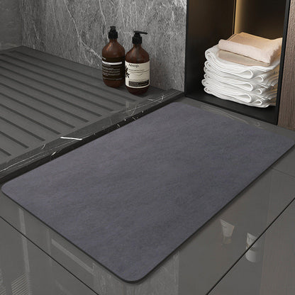 Simple absorbent bathroom mat