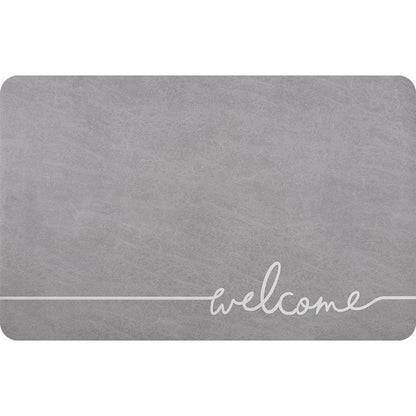 Simple absorbent bathroom mat