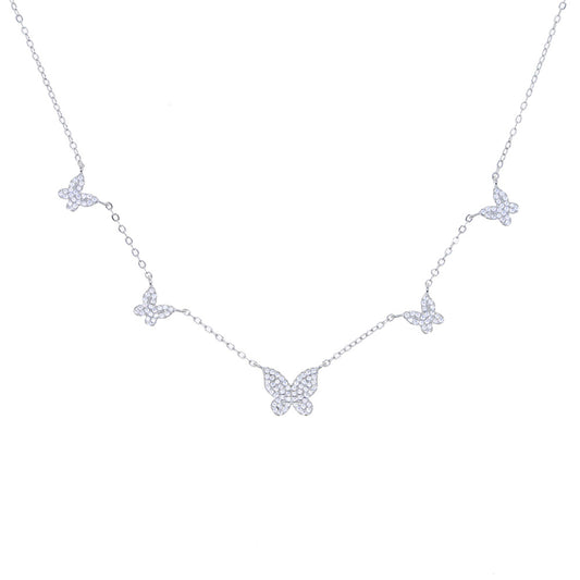 Simple All-match Love Zircon Pendant Necklace