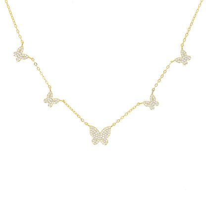 Simple All-match Love Zircon Pendant Necklace