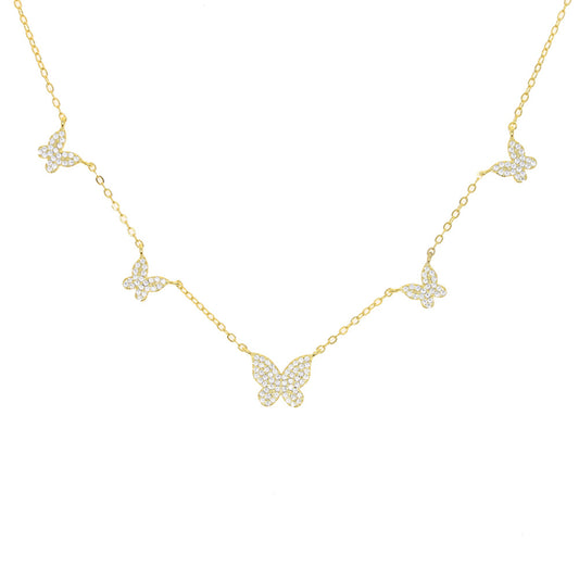 Simple All-match Love Zircon Pendant Necklace