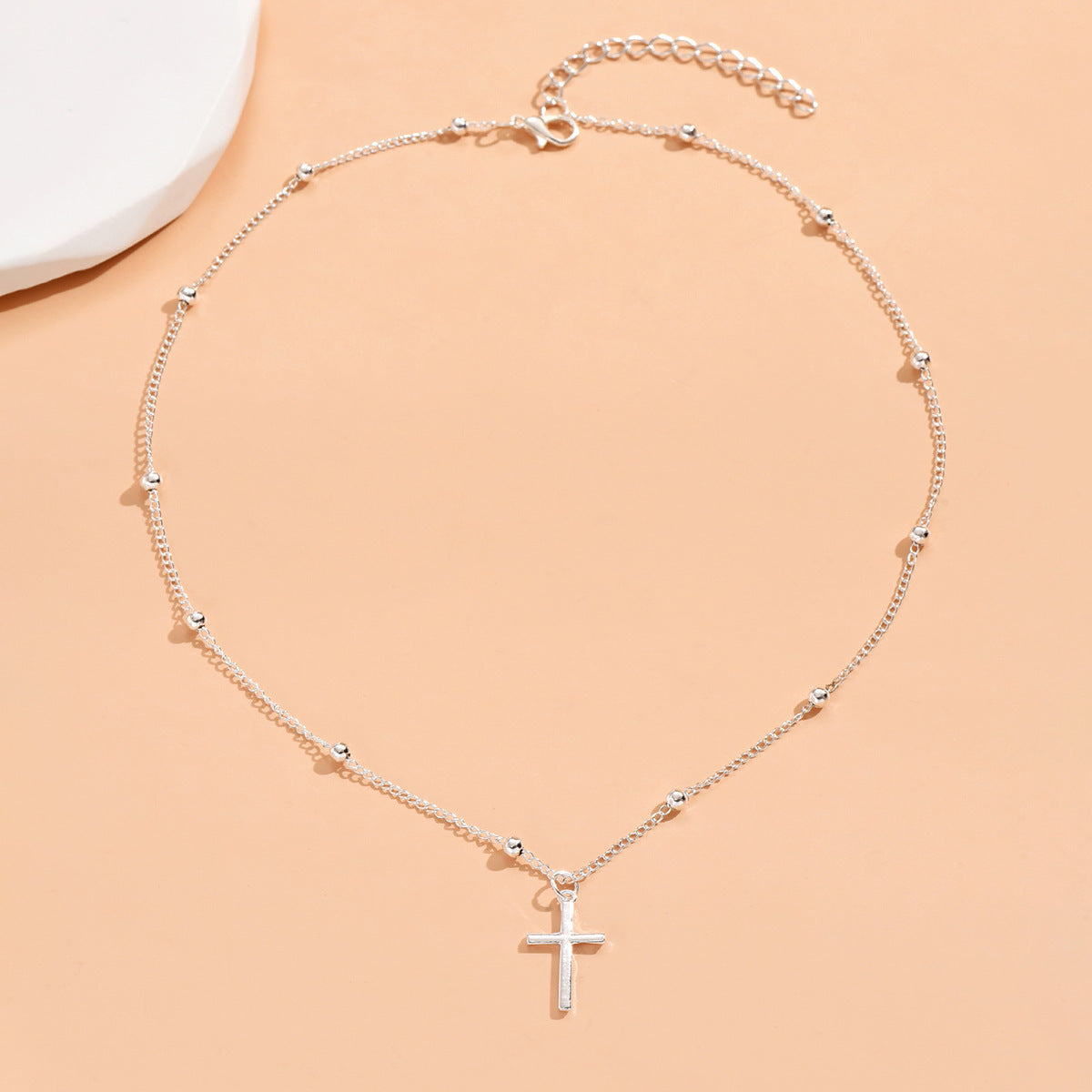 Simple alloy cross pendant
