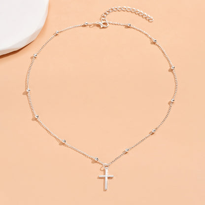 Simple alloy cross pendant