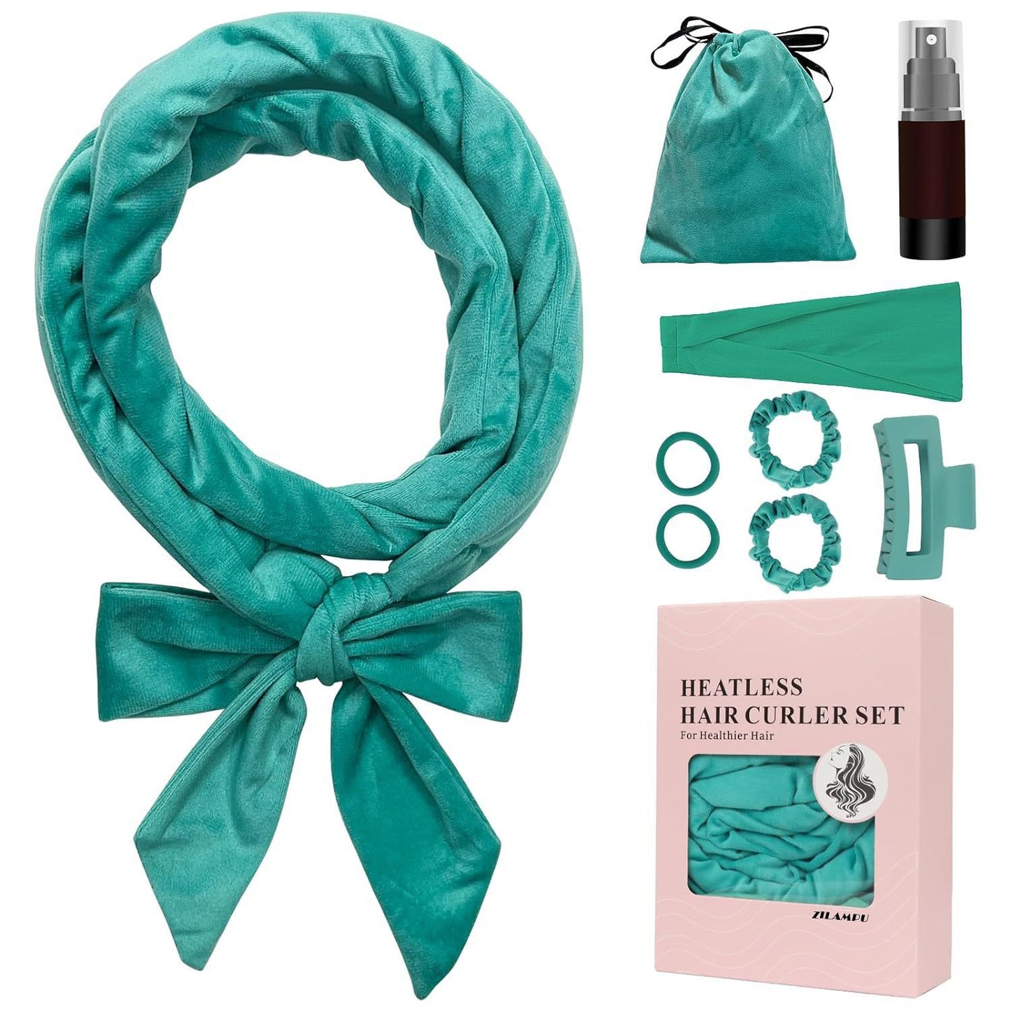 Simple and convenient non-heating curling iron, hair band, hair dresser, big wave hair care, sleep gift box set