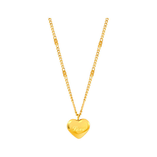 Simple and elegant heart-shaped necklace