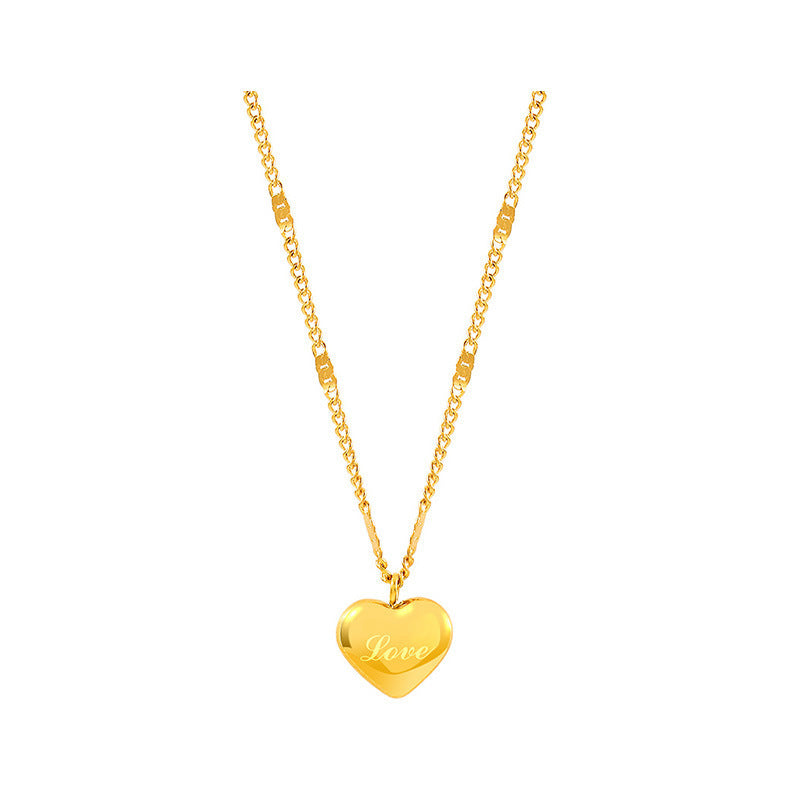 Simple and elegant heart-shaped necklace
