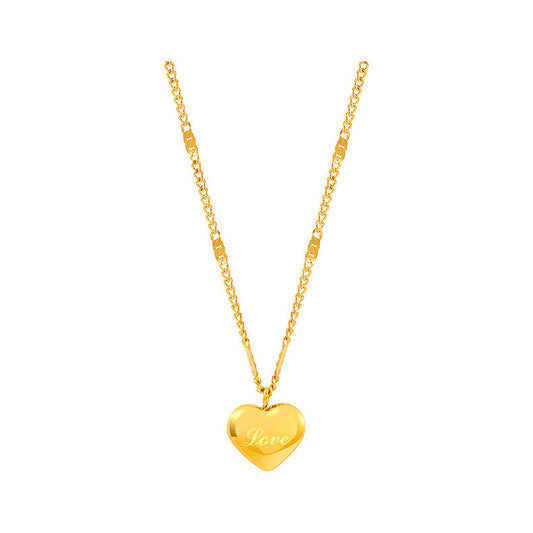 Simple and elegant heart-shaped necklace
