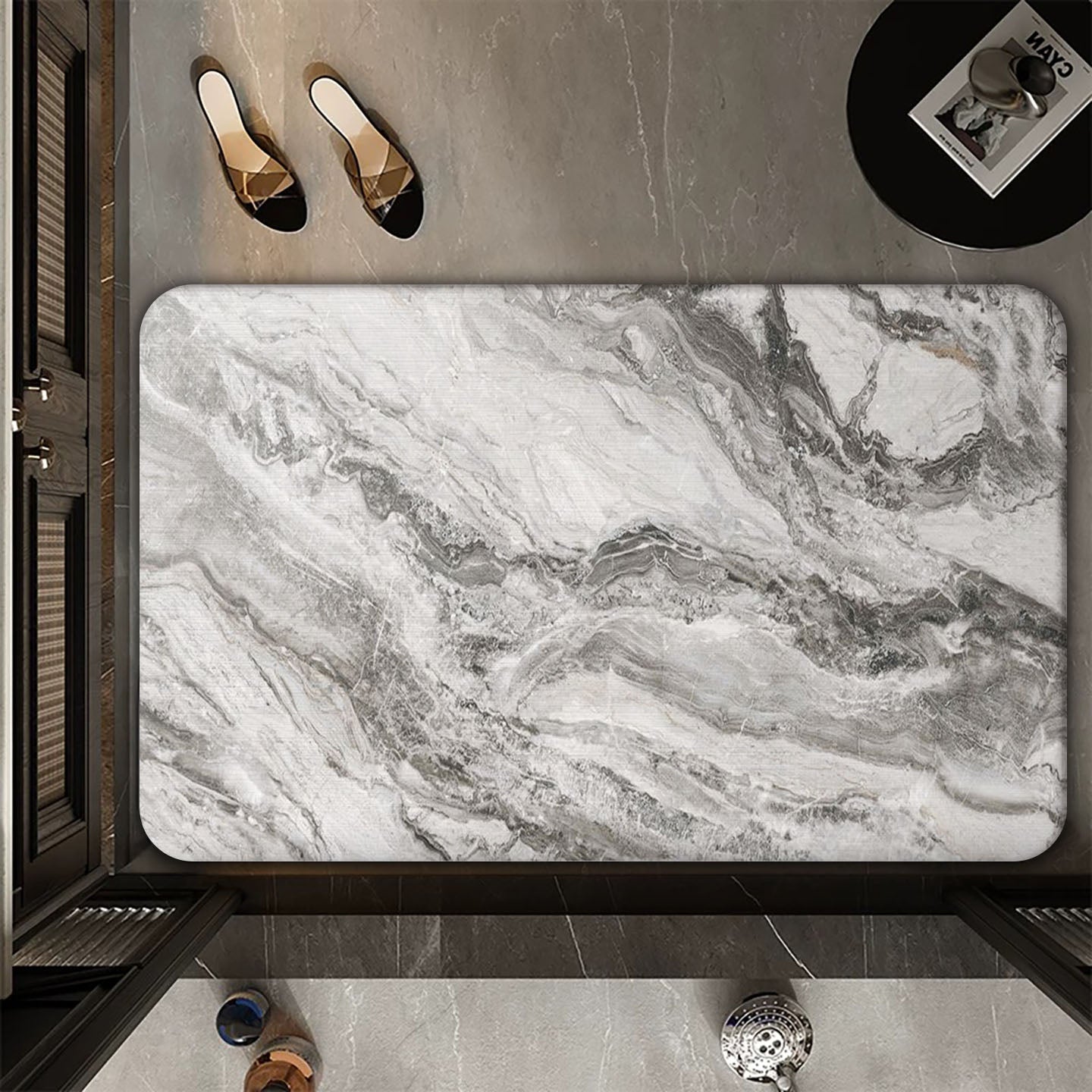 Simple and modern water cushion bathroom