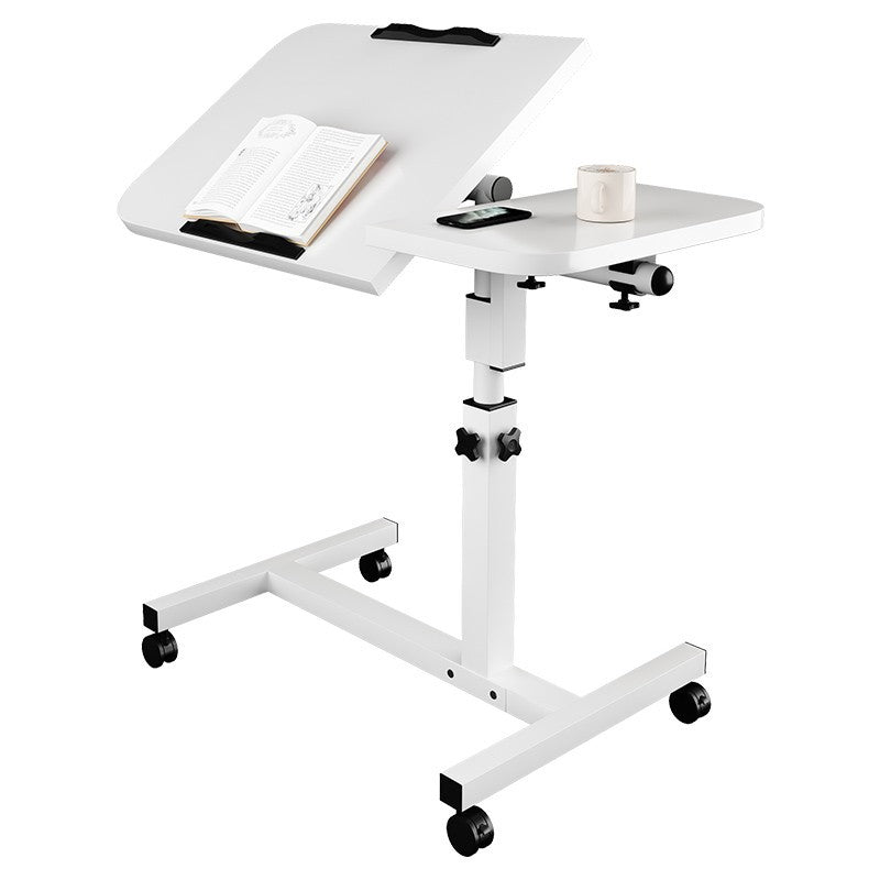 Simple and portable adjustable bedside table