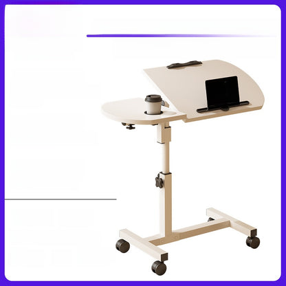 Simple and portable adjustable bedside table