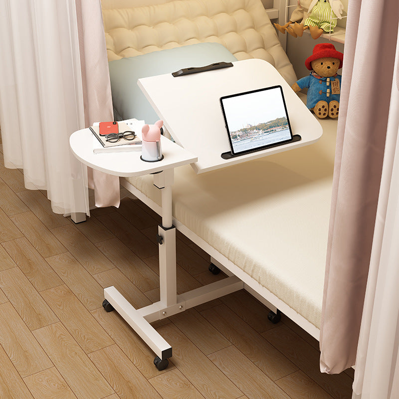 Simple and portable adjustable bedside table