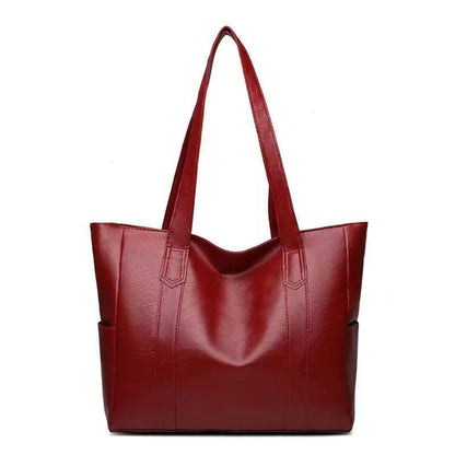 Simple and versatile handbag with large capacity