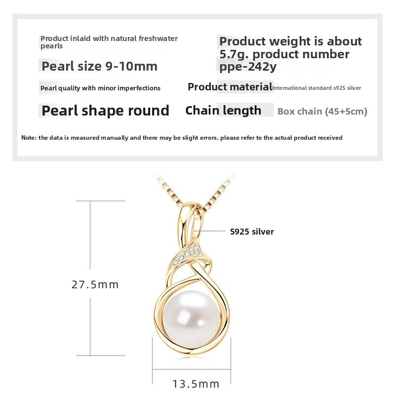 Simple and versatile pearl pendant