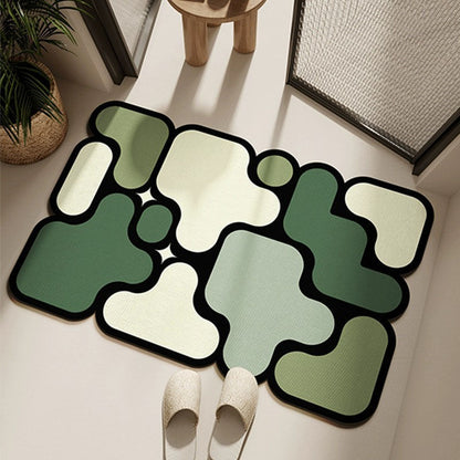 Simple bathroom water-absorbing soft diatom mud quick-drying pad