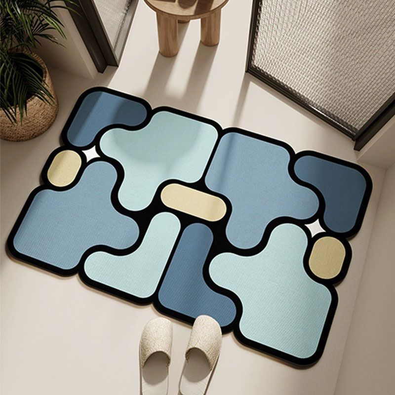 Simple bathroom water-absorbing soft diatom mud quick-drying pad