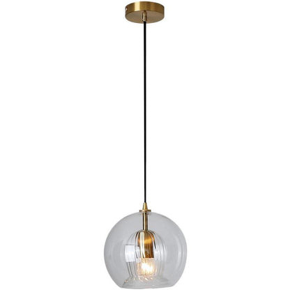 Simple bedside glass lamp