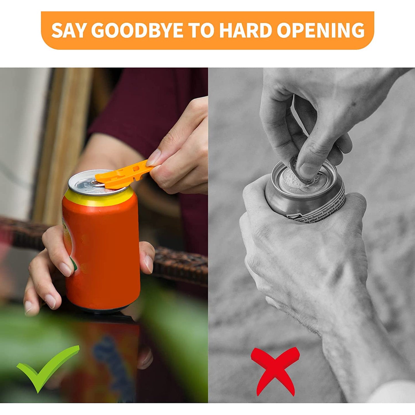 Simple can opener for beer sealing